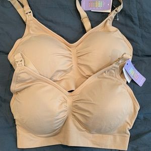 Bundle of five NEW nursing bras from Motherhood Maternity in size SMALL BUSTY.
